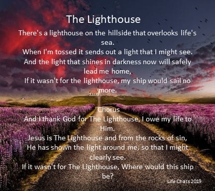 The Lighthouse On The Hill-Song and Scripture