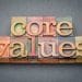 Core Values to Live By And Examples
